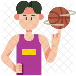 Playing Basketball  Icon