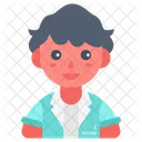 Playing Boy Avatar Careless Kid Icon