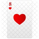 Eight Red Poker Icon
