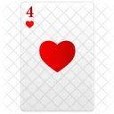 Four Red Poker Icon