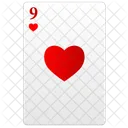 Nine Red Poker Icon