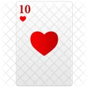 Ten Red Poker Icon