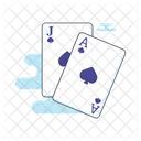 Playing Card Ace And Jack Of Spades Poker Card Icon