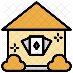 Playing Card In House  Icon