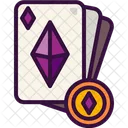 카드 놀이 포커 게임 아이콘