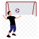 Playing Football Soccer Ball Icône