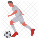 Playing Football Player Football Icon