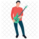 Playing Guitar Guitar Player Guitarist Icon