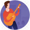 Playing Guitar Guitar Player Guitarist Icon