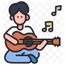 Playing Guitar Guitar Playing Music Icon