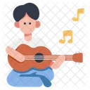 Playing Guitar Guitar Playing Music Icon