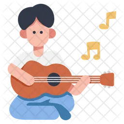 Playing guitar  Icon