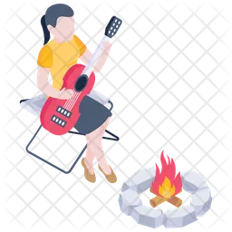 Playing Guitar  Icon