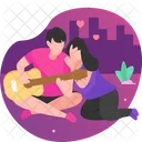 Playing Guitar Guitar Surprise Icon