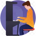 Playing Piano  Icon