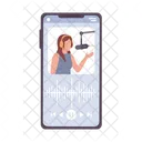 Podcast Smartphone Phone Icon