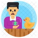 Playing with Duckling  Icon