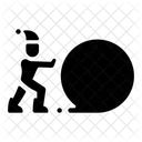 Playing Snowball Snowball Man Icon