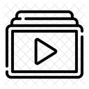 Playlist Video Player Icon