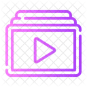 Playlist Video Player Icon