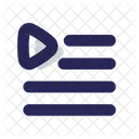 Playlist Play Music Icon