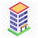 Commercial Building Plaza Apartment Icon