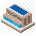 Plaza Building Commercial Site Commercial Building Icon