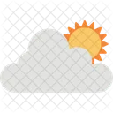 Pleasant Weather Sun Cloud Sun With Cloud Icon