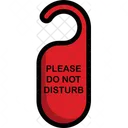 Please Do Not Disturb Door Hanger Door Icon