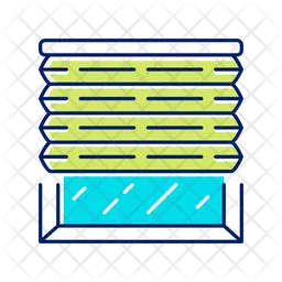 Pleated blinds  Icon