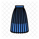 Pleated Skirt Plaid Mermaid Skirt Elastic Waist Icône