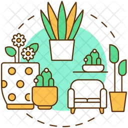 Plenty of indoor plants  Icon