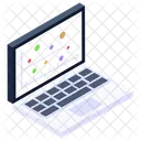 Scattered Chart Web Analytics Online Analytics Icon