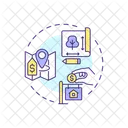 Plot of land costs  Icon