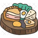 Ploughman Bread Cheese Icon