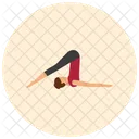 Plow Yoga Pose Icon