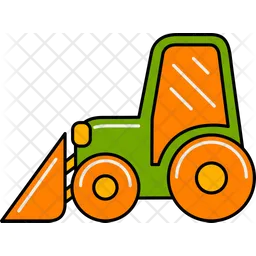 Plowing tractor  Icon