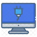 Plug Monitor Screen Icon