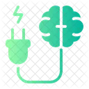 Plug Brain Process Icon