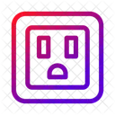 Plug Type B Electrical Outlet Power Connection Icon