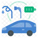 Plugin Hybrid Electric Vehicle  Icon