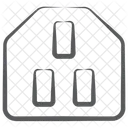 Plugue De Tres Sapatas Carregador De Tres Pinos Interruptor Ícone