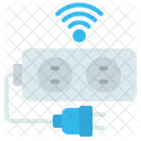 Cabo De Extensao Tomada Plugue Inteligente Ícone