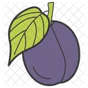 Plum Purple Fruit Prune Fruit Icon