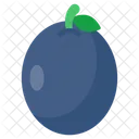 Plum Fruit Edible Icon