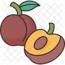 Plum Fruit Sweet Icon