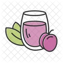 Plum Juice Color Icon