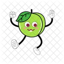 Plum Mascot Fruit Character Illustration Art アイコン