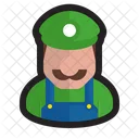Plumber Nintendo Luigi Icon
