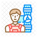 Plumber Worker Color Icon